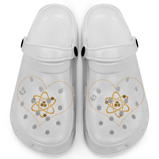 Physicist Heart Physics Clogs