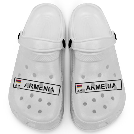 Realistic Armenia License Plate Sticker Clogs