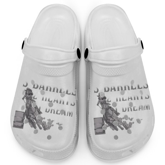 3 Barrels 2 Hearts 1 Dream Horse Barrel Racing Clogs