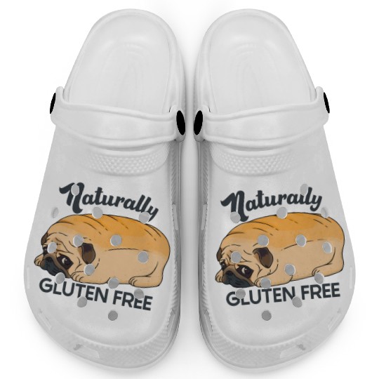 GLUTEN FREE CUTE PUG BREAD Clogs