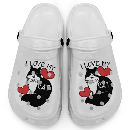 I love my tuxedo cat Clogs
