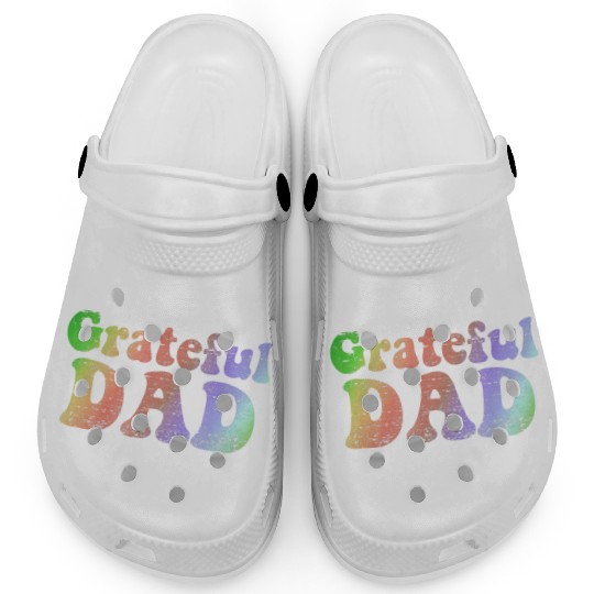 Mens Grateful Dad Clogs Vintage Fathers Day