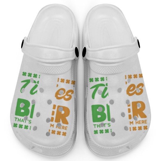 Funny St. Patricks Day Irish Titties And Beer Gift Clogs