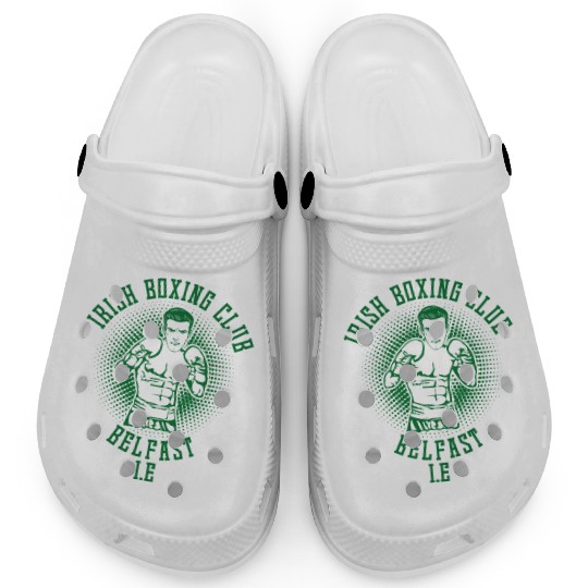Irish Boxing Club Belfast Boxer Gifts Boxing Lover Clogs