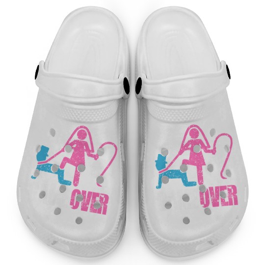 Funny Bride and Groom Meme & Quote Clogs "Game