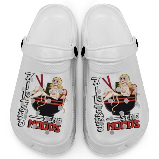 Send Noods Waifu Material - Anime Otaku Gift Clogs