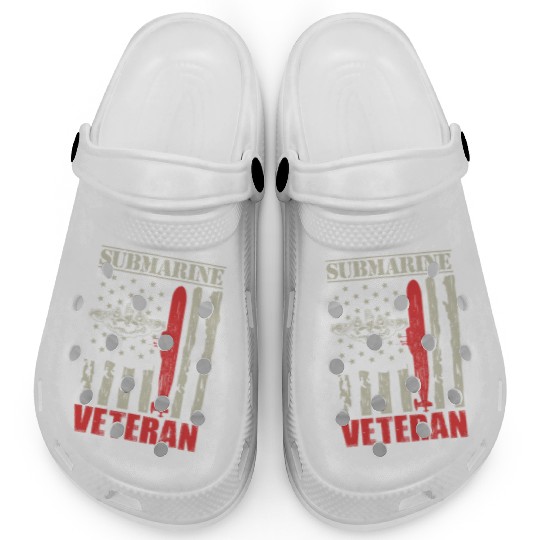 US Military Submarine Gift For A Veteran Clogs