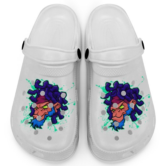 monkey gorilla face design Clogs