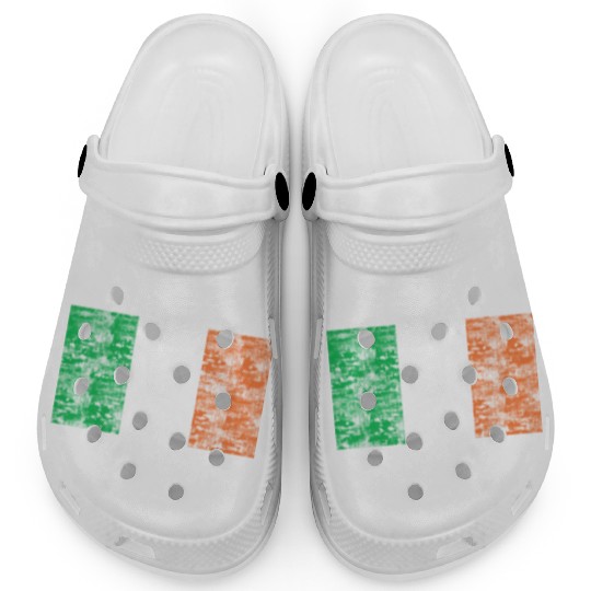 Ireland flag vintage Clogs