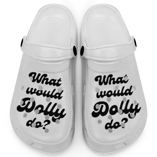 What Would Dolly Do BLACK Clogs