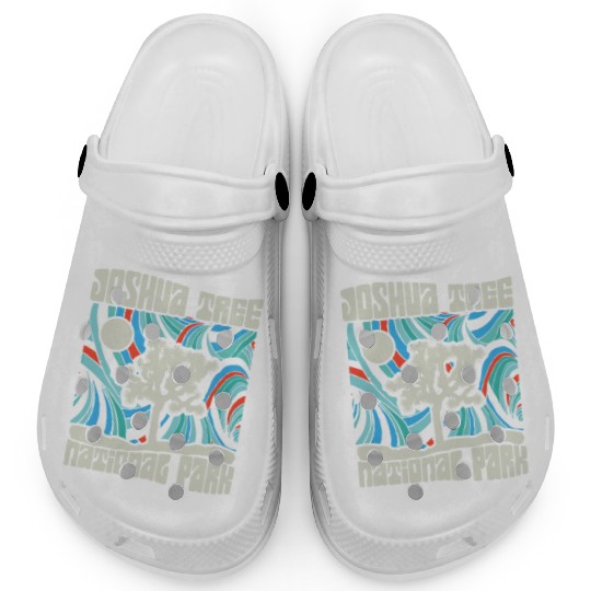 Joshua Tree National Park Retro Psychedelic 60S Ho Clogs
