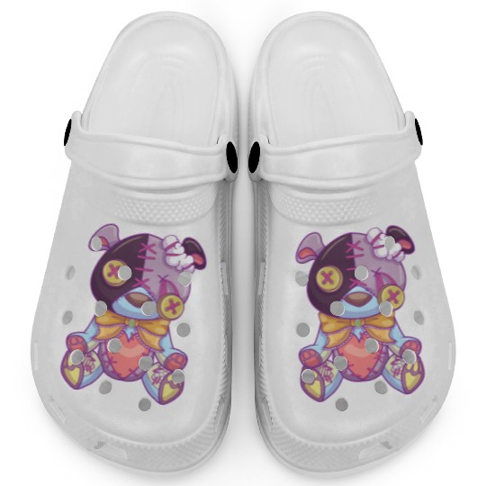 Pastel Goth Teddy Bear Japanese Anime Kawaii Clogs