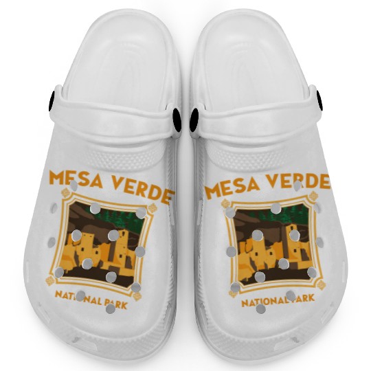 Mesa Verde National Park Novelty Graphic Design Clogs