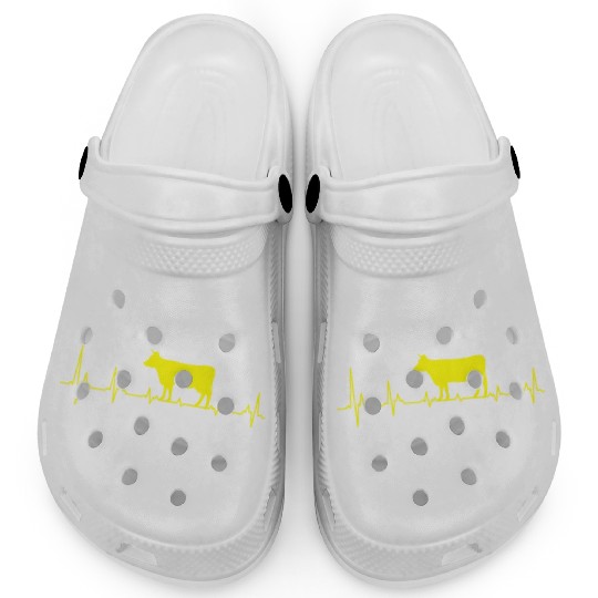 Agriculture Gift Cow Cattle Breeding ECG Clogs