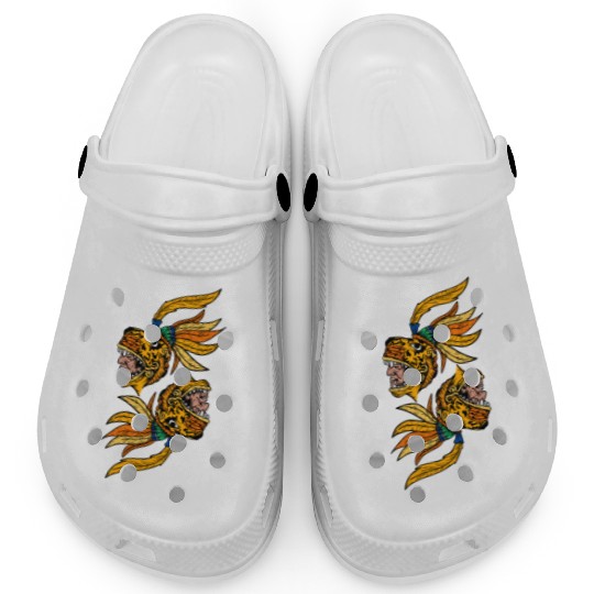 Aztec Warior Jaguar Maya Inca Culture Clogs