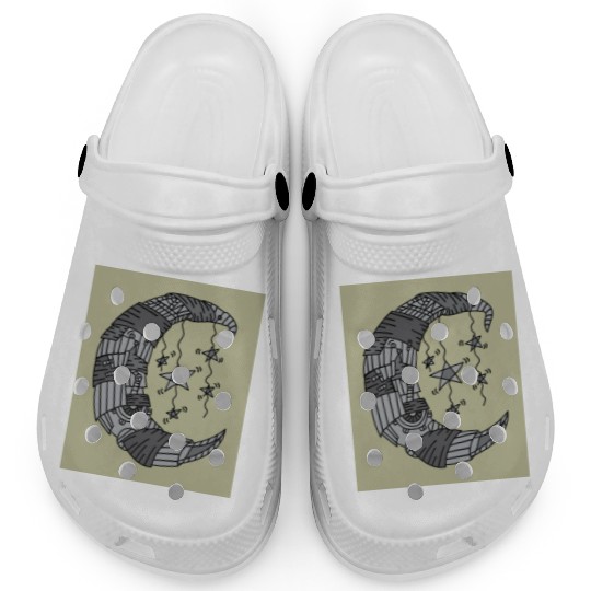 Moon Stars In The Dark Night Clogs