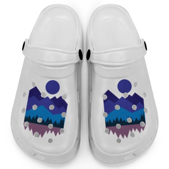 Moon travel adventure camping hiking gift Clogs