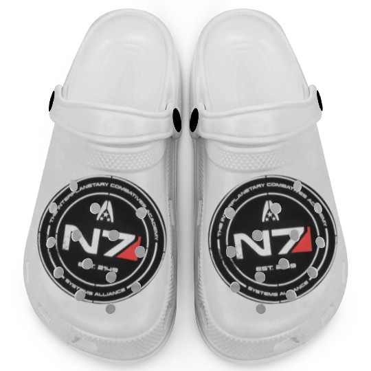 N7 Mass Effect Commander Shepherd Clogs