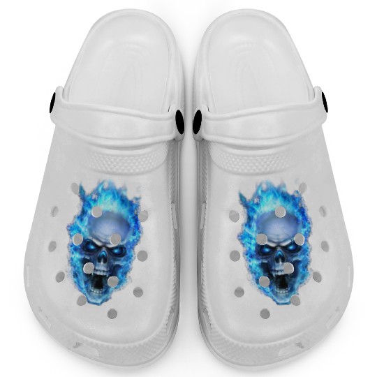 Skull, human skull, skull Clogs, skull Clogs