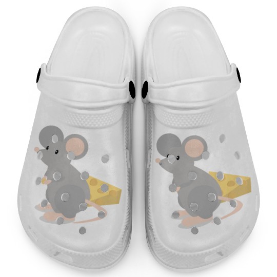 peggy the little grey mouse Clogs