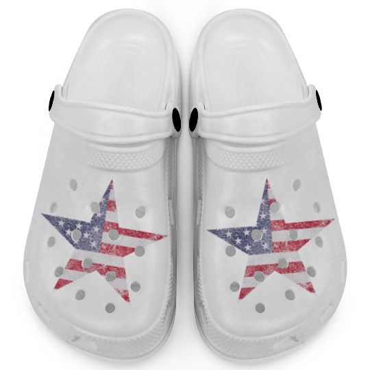 AMERICAN STAR US USA FLAG STARS AND STRIPES Clogs