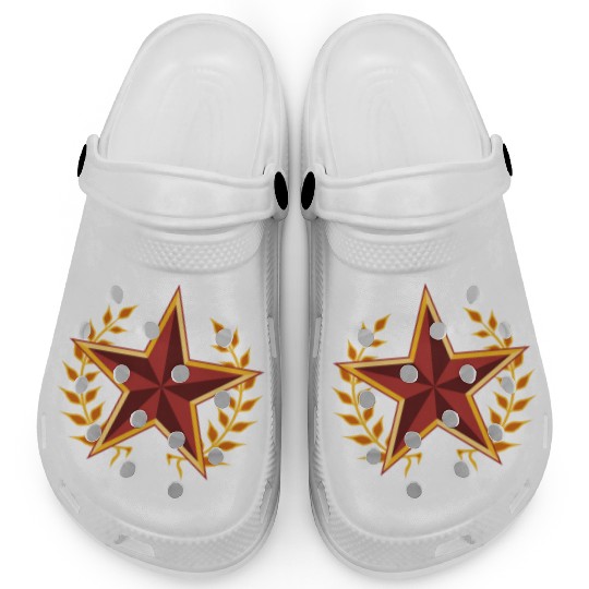soviet star with laurels Clogs
