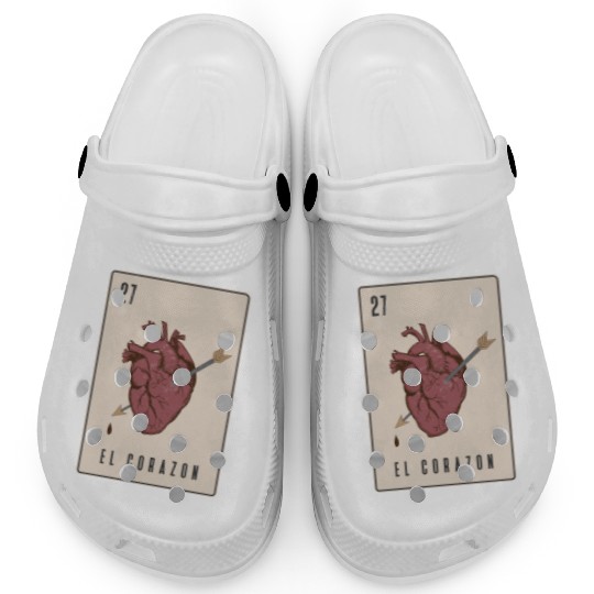 El Corazon Mexican Loteria Clogs
