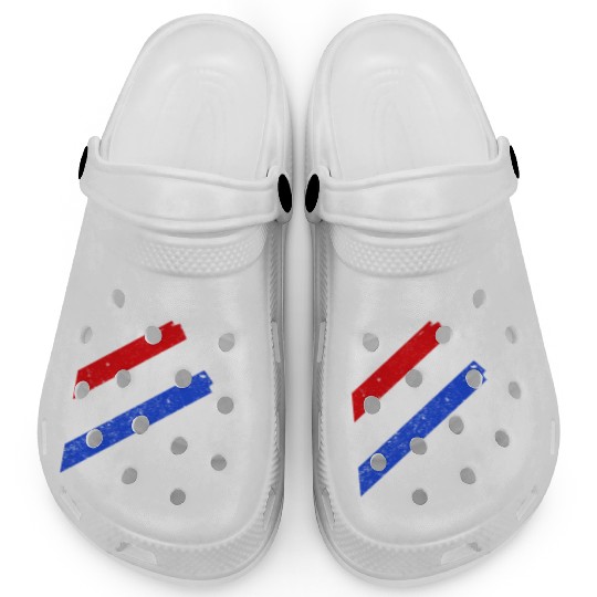 V-22 Osprey Helicopter Red White Blue Contrails Clogs