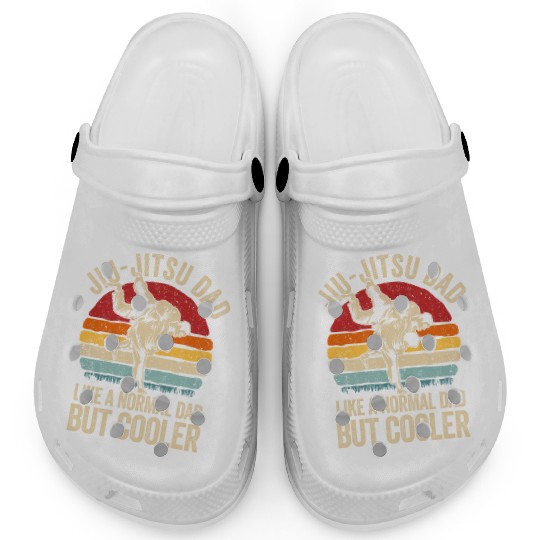 Retro Jiu-Jitsu Dad Clogs BJJ Men Father Vintage