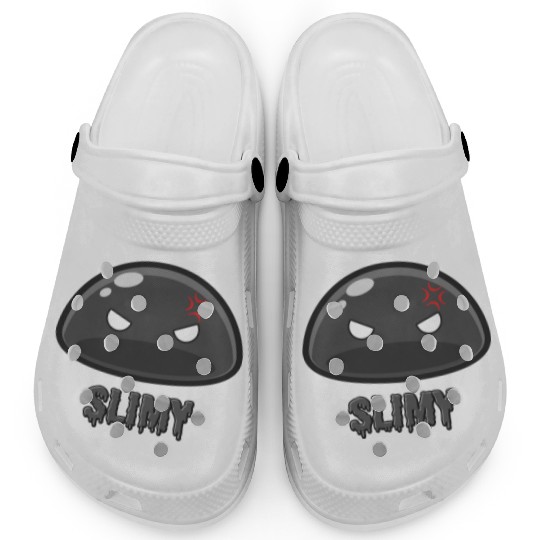 Cute Black Dungeon Slime Monster Weird Anime Clogs