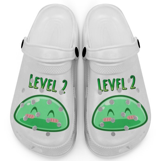 Cute Green Dungeon Slime Monster Weird Anime Clogs