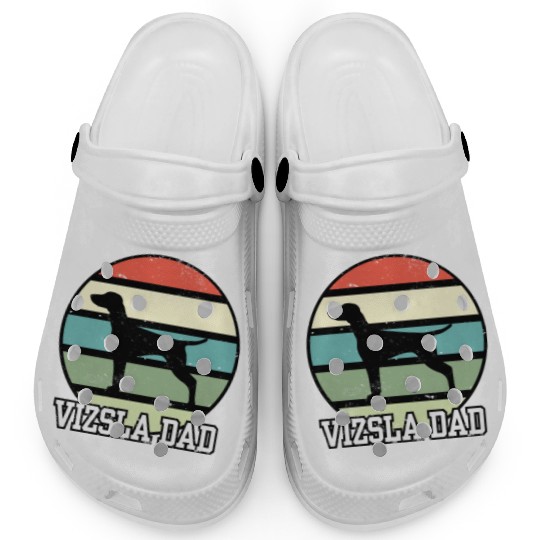 Vizsla Dad I Retro Vizsla Dad Clogs