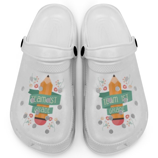 Back To School Student Teacher Team 1St Grade Clogs