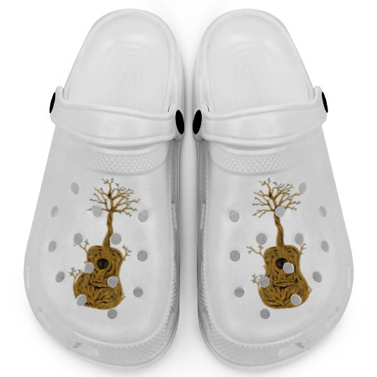 Guitar Tree of Life Nature Guitarist Gift Clogs