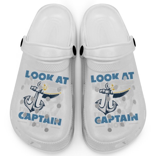 Captain Boat Lovers Fishermen Sailing Boating Clogs