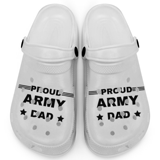 Army Dad Proud military design Clogs