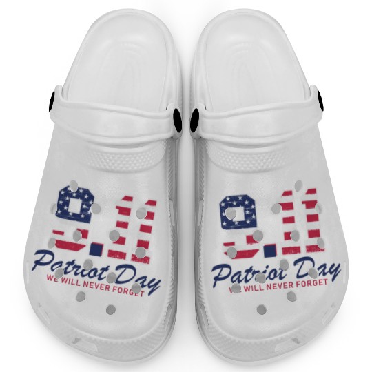Patriot Day Never Forget 9 11 Anniversary Clogs