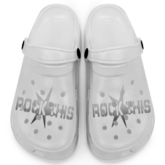 rockthis square silver Clogs