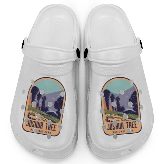Joshua tree national park retro design Clogs