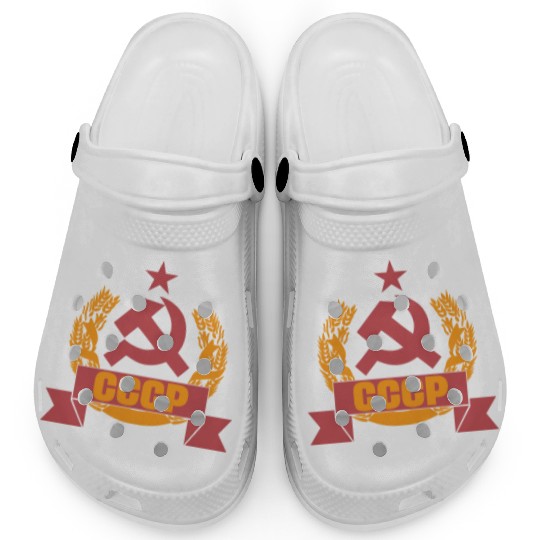 USSR coat of arms Soviet Union Russia gift Clogs
