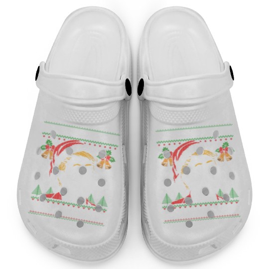 Make Christmas Great Again Funny Trump Ugly Xmas Clogs