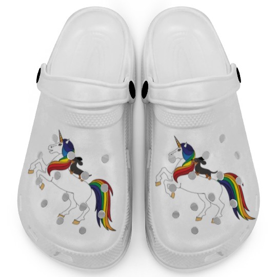 Black Dachshund Clogs