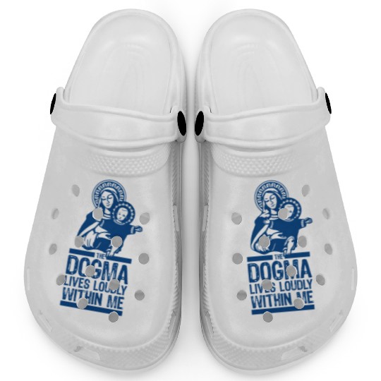 Dogma Lives Loudly Within Mary the Madonna Essenti Clogs