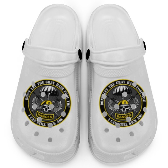 US Army Ranger Army Dad Military Veterans Day Clogs