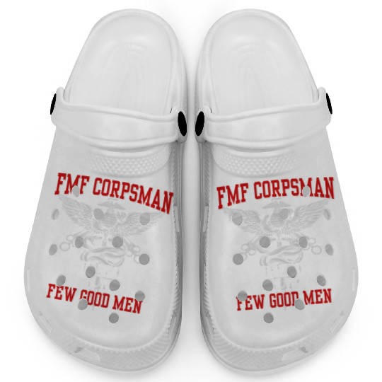 FMF Devil US Navy Corpsman DOC Badass Army Veteran Clogs