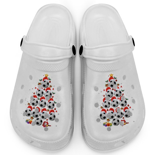 Soccer Balls Christmas Tree Clogs