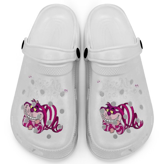 Cheshire Cat Were all Mad Here Cat 1669 Clogs