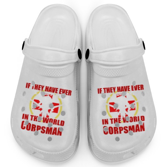 Devil US Navy Corpsman DOC Badass Army Veteran Clogs