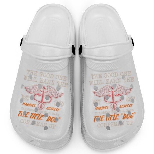DOC Devil US Navy Corpsman Badass Army Veteran Clogs