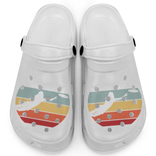 Ultimate Frisbee Retro Vintage Clogs